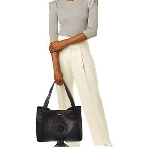 Valentino tote Ollie Dollaro Black Monogram leather